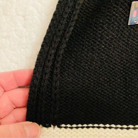 Kate Spade Black Jersey Knit Scarf - Picture 6 of 10